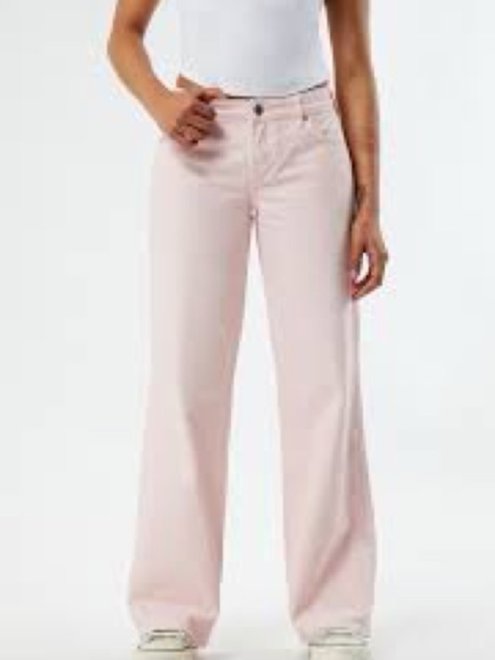 PacSun NWT $56 Women's Light Pink Low Rise Wide Leg Size 23 - Picture 9 of 9